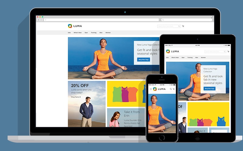 Shopware 5 vs. Magento 2.0 4 Magento 2 Luma Theme