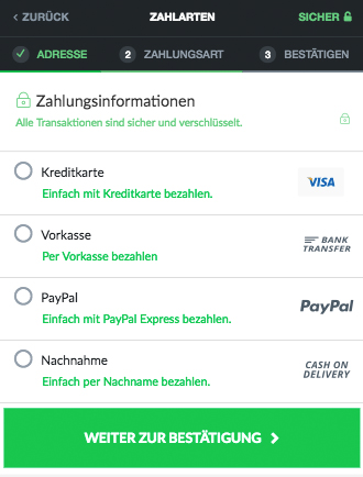Erfolgsfaktor Checkout Optimierung für weniger Kaufabbrüche 6 checkout seite 2