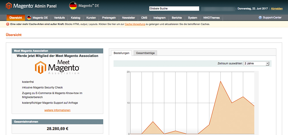 Magento 1 vs Magento 2 1 Magento 1 Backend