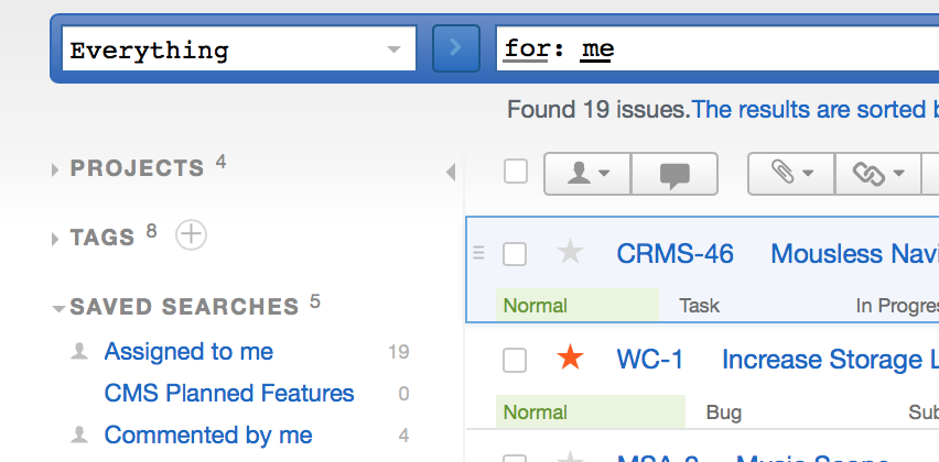 Agile Projektverwaltung bei UA 9 saved searches